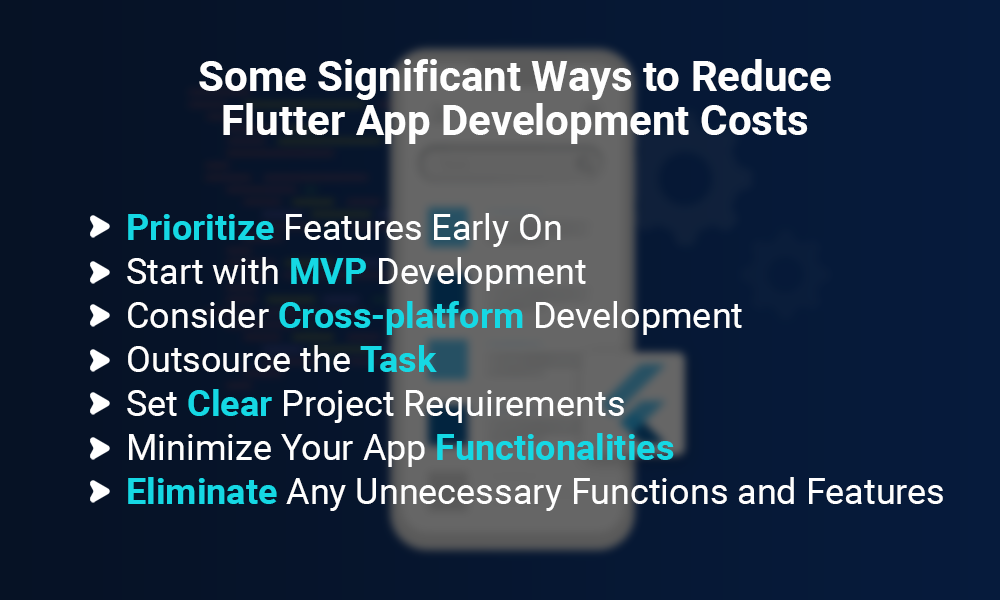 Some Significant Ways to Reduce Flutter App Development Costs