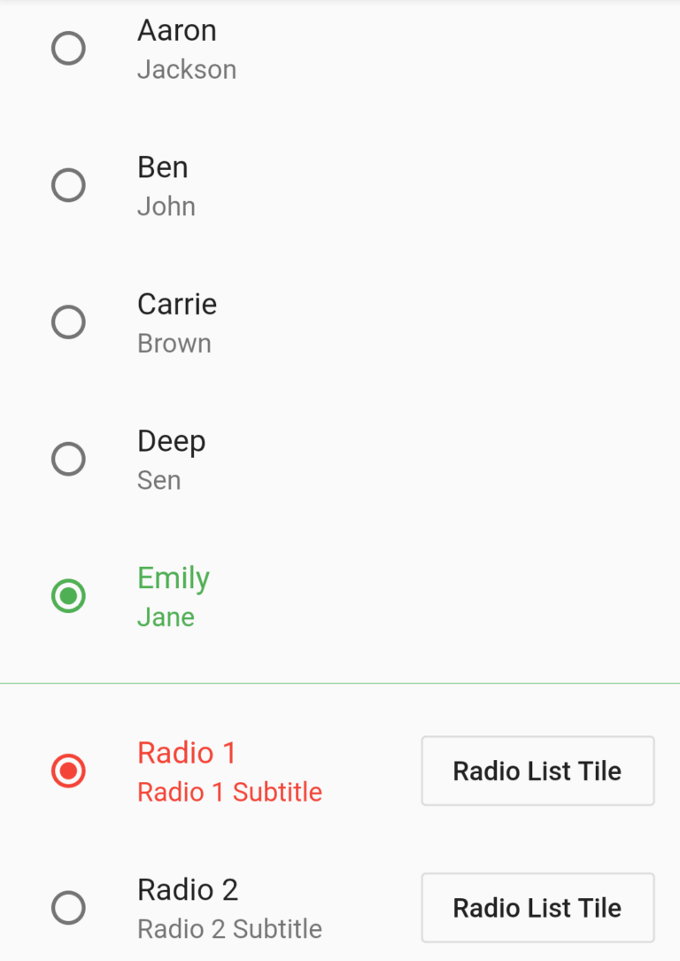 RadioButton Widget Flutter Guide Flutter Agency