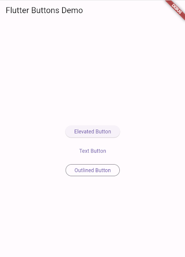 Flutter Buttons Demo