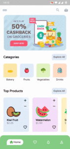 Grocery App Screen
