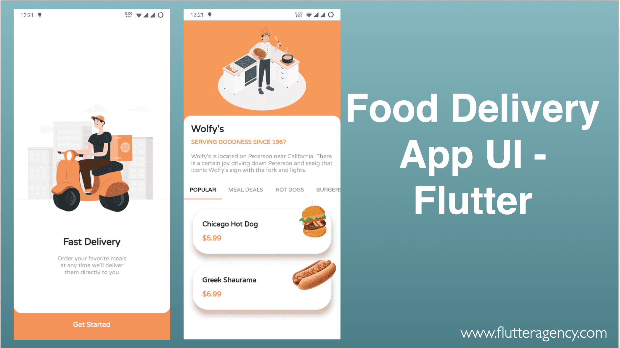 Food Delivery App in Flutter