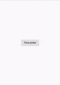 Time Picker Widget