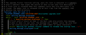 waiting for another flutter command