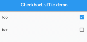 CheckBox List Tile Flutter