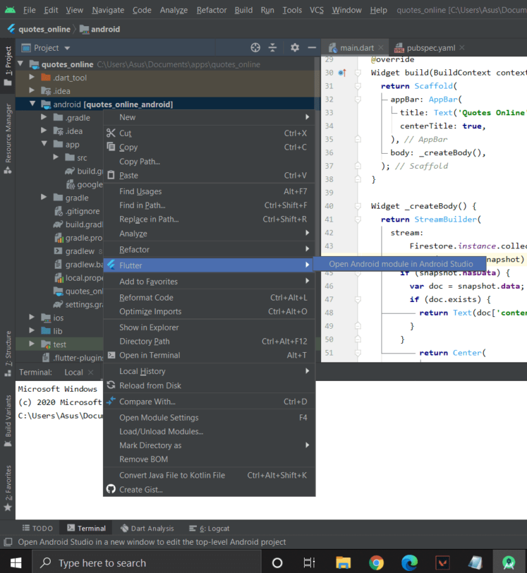Learn to solve a Running Gradle Task assembleDebug in Flutter