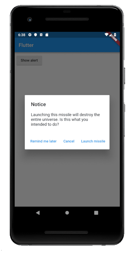 Alertbox Flutter