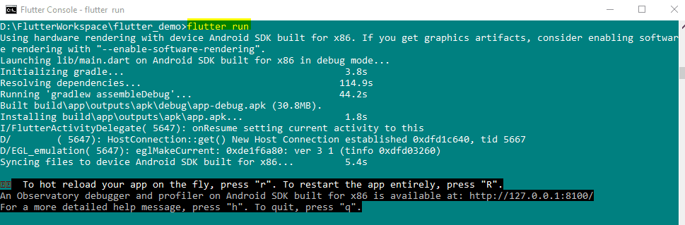 No devices emulators found. Flutter Run --release -v. Build APK Flutter через консоль. Android SDK built for x86. Toast message Flutter.