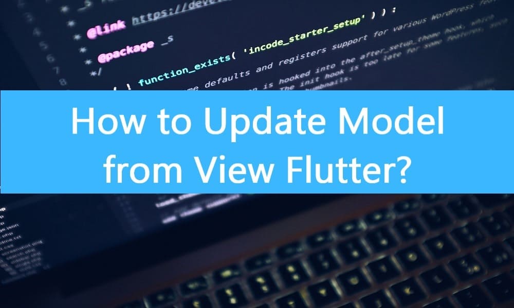Learn How to Update Model From View Flutter?