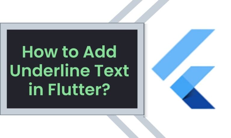 add underline in text flutter