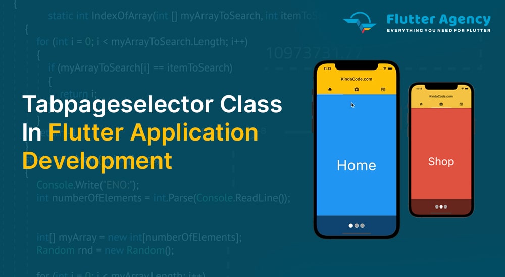 Tabpageselector Class In Flutter Application Development