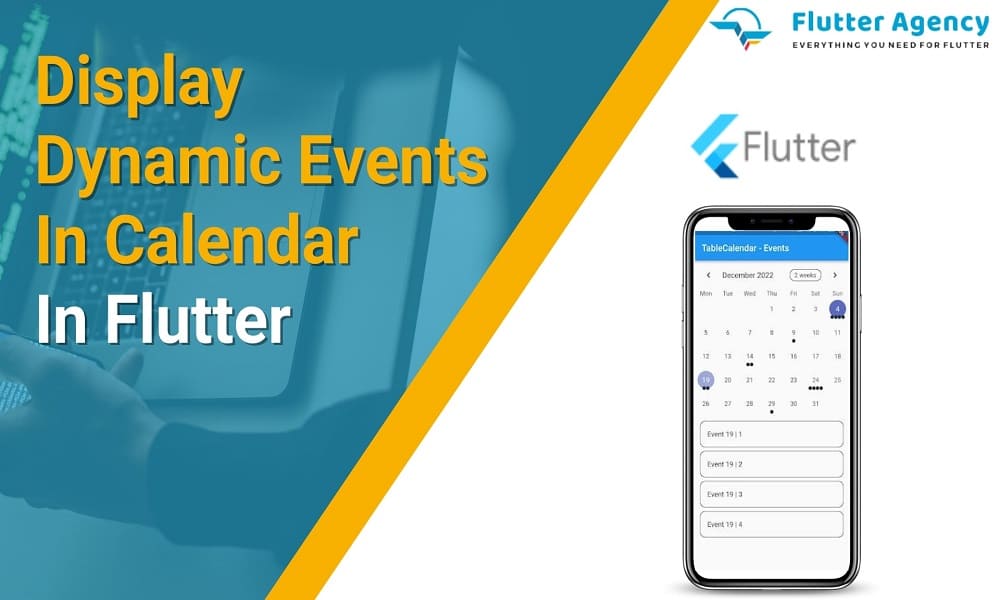 Display Dynamic Event in Calender in Flutter 1000*600