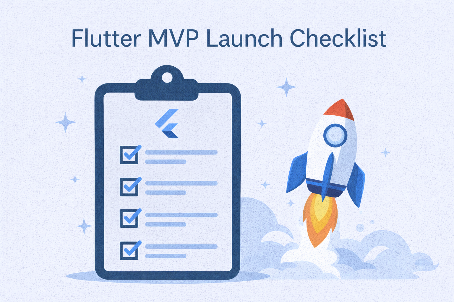 Launching a Flutter MVP in 2026? Use this complete checklist covering scope planning, technical setup, store compliance, testing, analytics, and deployment—so you ship on time without costly delays or rejections.